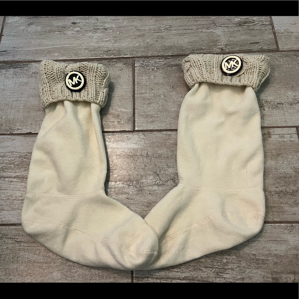 Michael kors fleece boot sock liners. Size L-XL VGUC